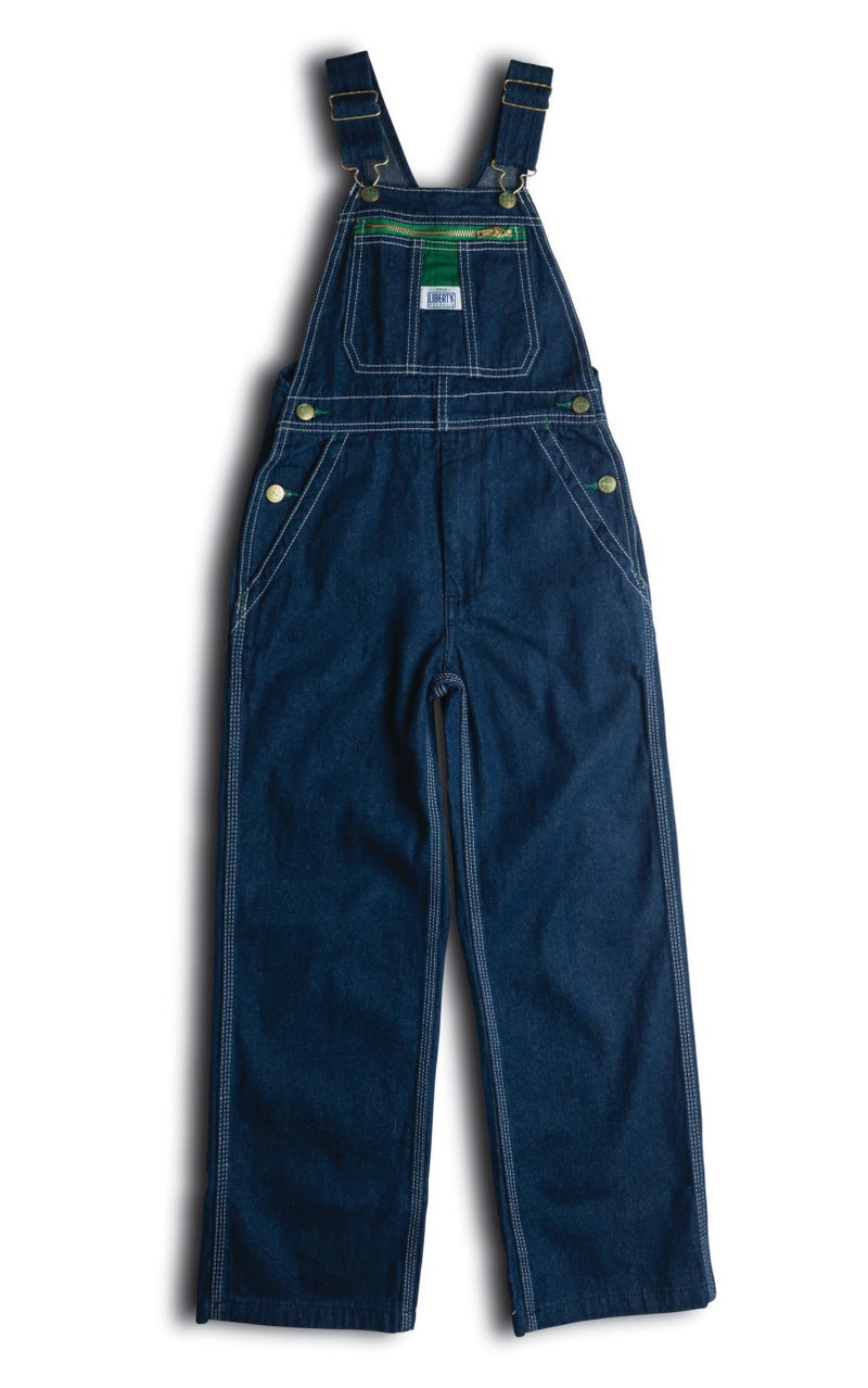 Liberty Youth Denim Bib Overall, Rigid Blue, 8 - Image 3